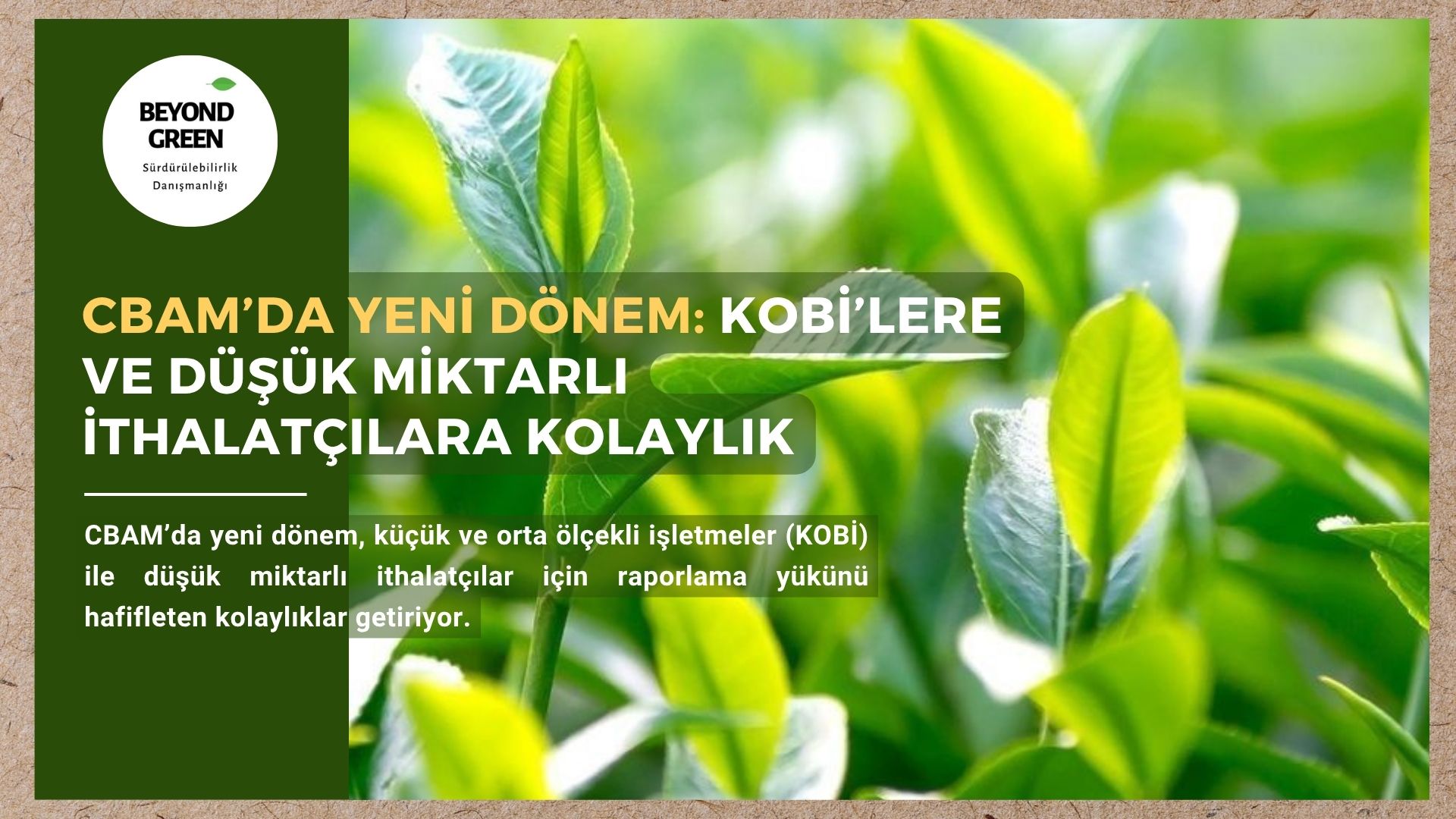 🔔 CBAM’da Yeni Dönem: KOBİ’lere ve Düşük Miktarlı İthalatçılara Kolaylık