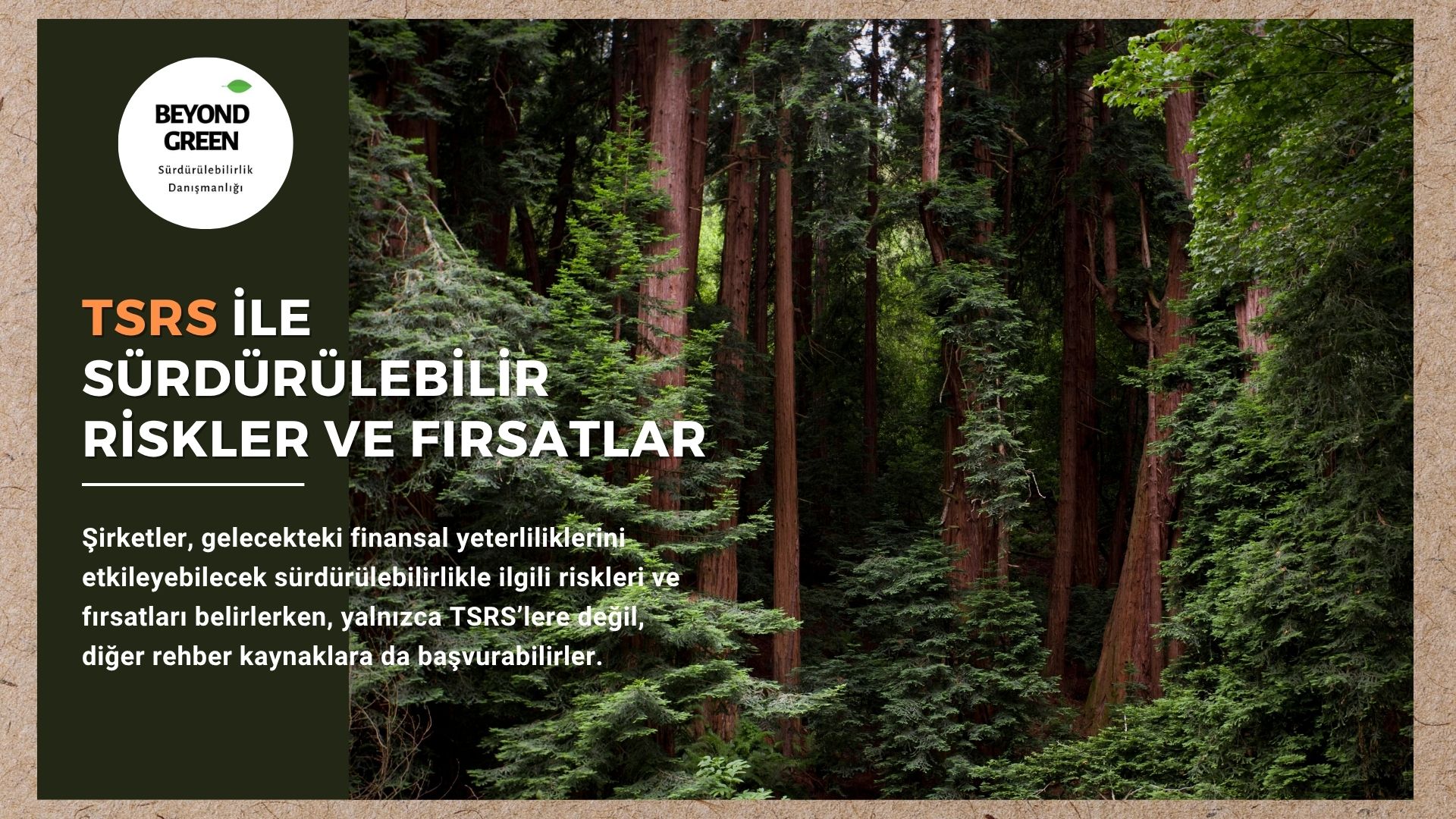 TSRS ile Sürdürülebilir Riskler ve Fırsatlar